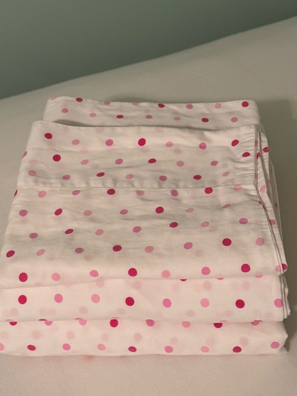 Pink Polka Dot Sheet Set Size Twin - Picture 5 of 6